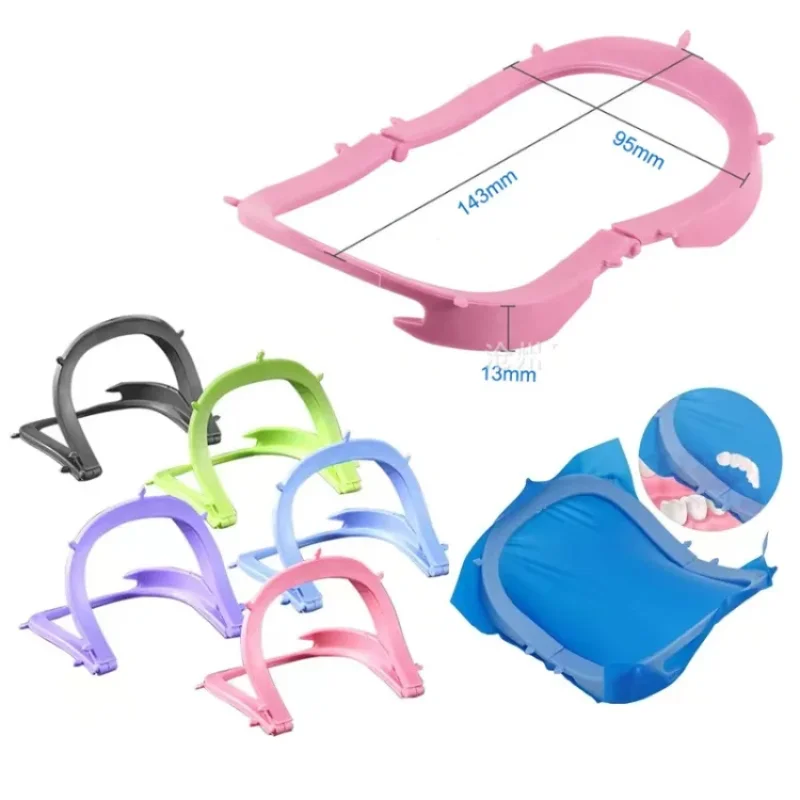 3Pcs Dental Dam Bracket Professional Plastic Rubber Dam Frame For Dental Operation Dentist Lab Materials Tools