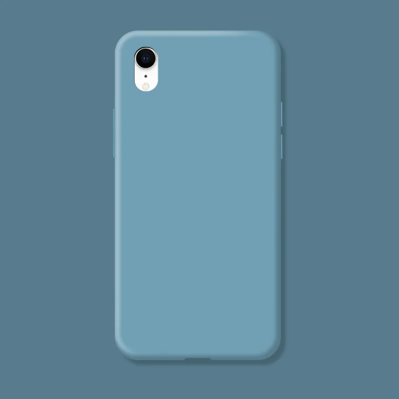 Original hülle für iPhone XR X R stoß feste TPU flüssige Silikons chutz Telefon Rückseite für iPhone XR Hülle – Detail 4