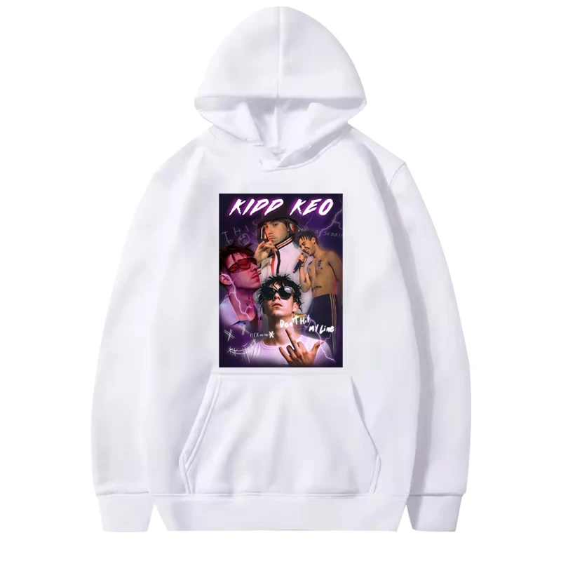 Kidd keo fashion Style graphic hoodie 2025 men ’s women vintage hip hop Long sleeve streetwear print oversized top hoodie unisex