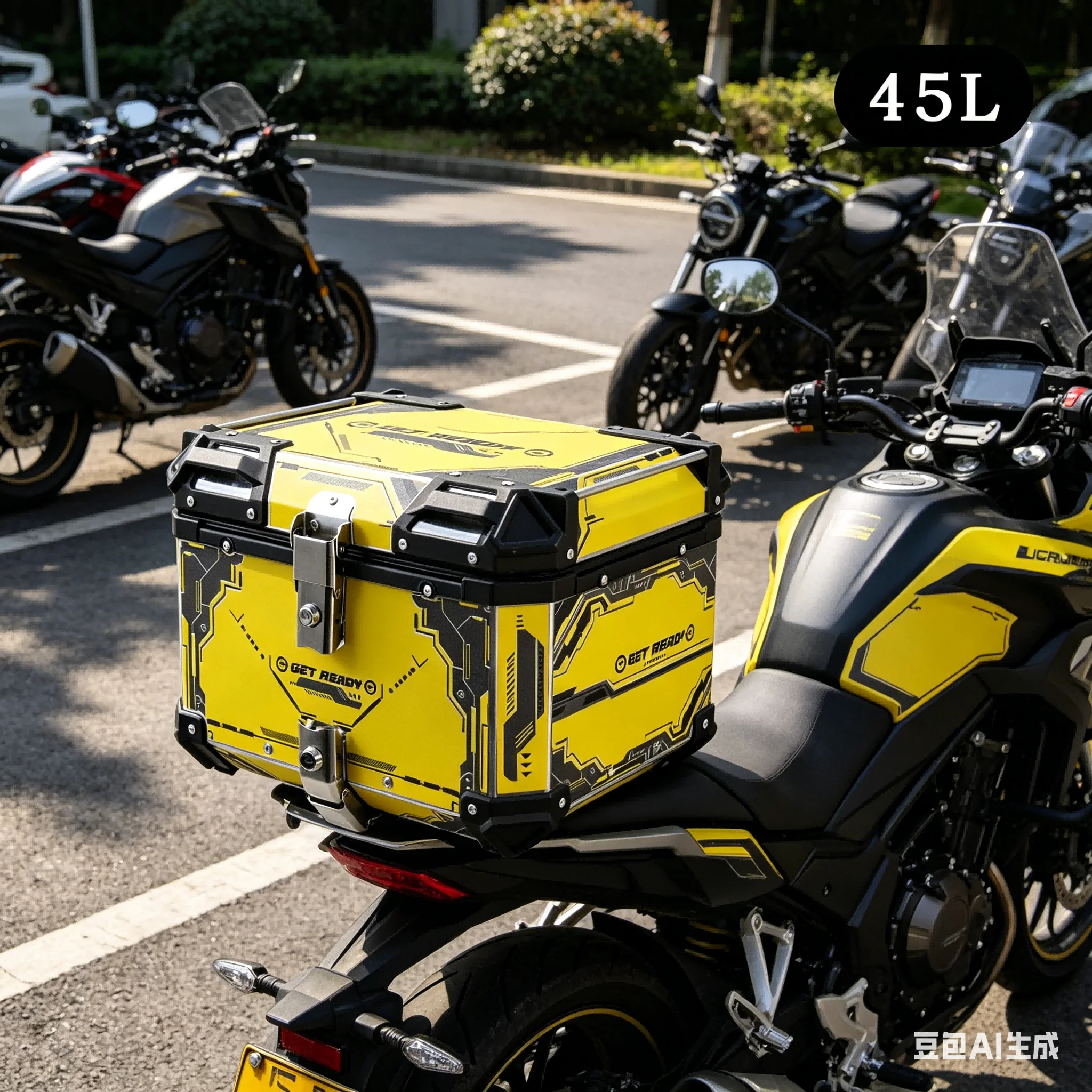 

Tail Box Motorcycle Universal Trunk For R1200GS R1250GS F800GS F850GS G310gs Top Rear Luggage Tool Tail Box Large Capacity