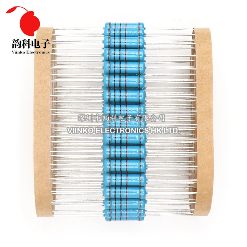 20pcs 2W Metal Film Resistor 1% 0R - 2.2M 2.2 10 100 120 150 220 270 330 390 470 1K 2.2K 4.7K 10K 15K 22K 47K 100K 470K 1M ohm