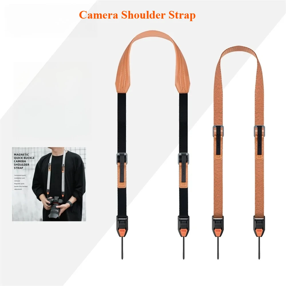 Camera Shoulder Strap Quick Release Magnetic Quick Buckle Neck Hanging Safety RopeFor Sony A7M4/M3 Canon R5/R6 Nikon Fuji