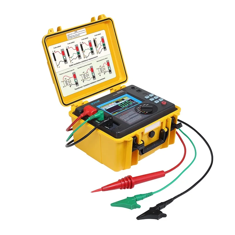 ETCR3520C ETCR3520B ETCR3520 Insulation Resistance Tester Megohm Meter Voltage Capacitance Current Detector Upload Function