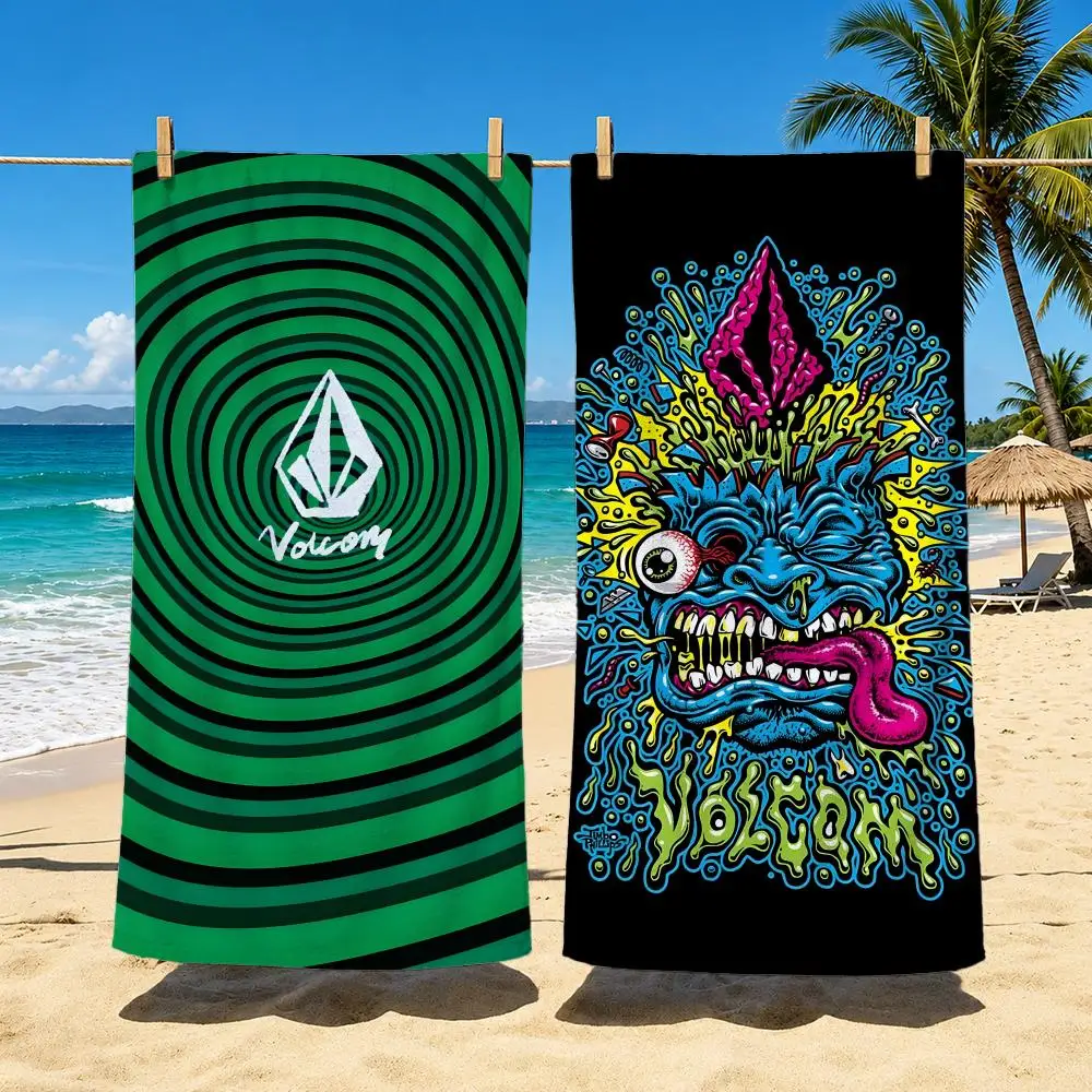 Fashion Brand V-Volcom Towel Towel beach towel, quick drying absorbent bath towel for Swim,Gym,Camping,Outdoor hot