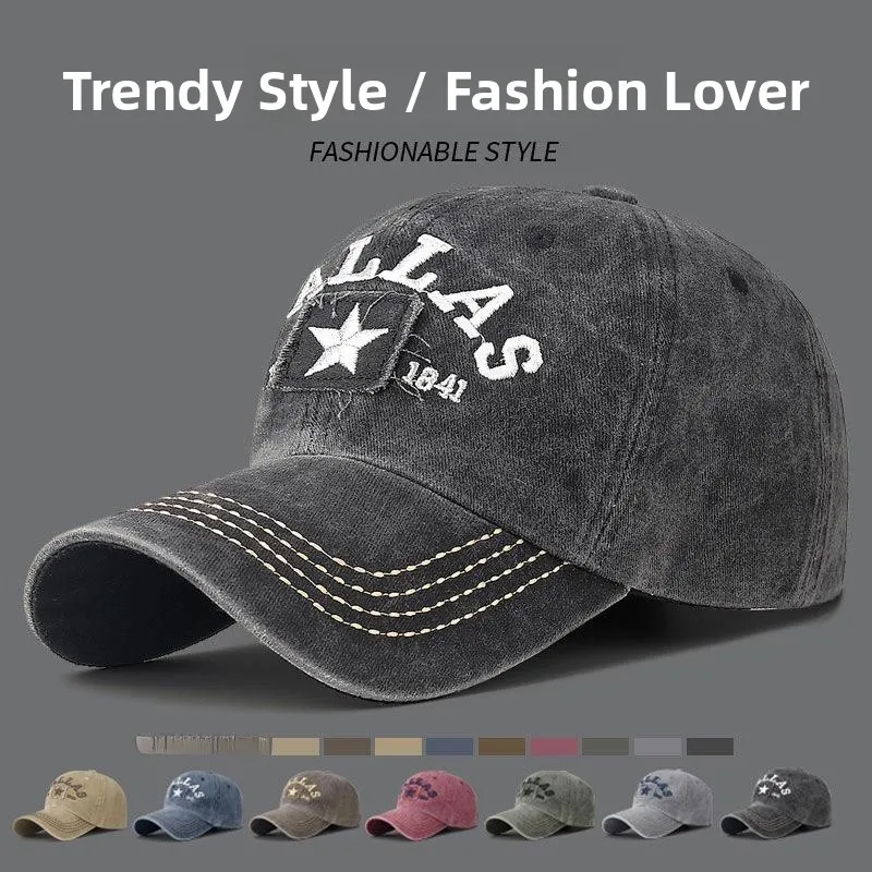 bone-masculino-estilo-novo-primavera-com-patch-bordado-efeito-desbotado-estilo-doce-e-fofo-fibra-de-poliester-topo-redond