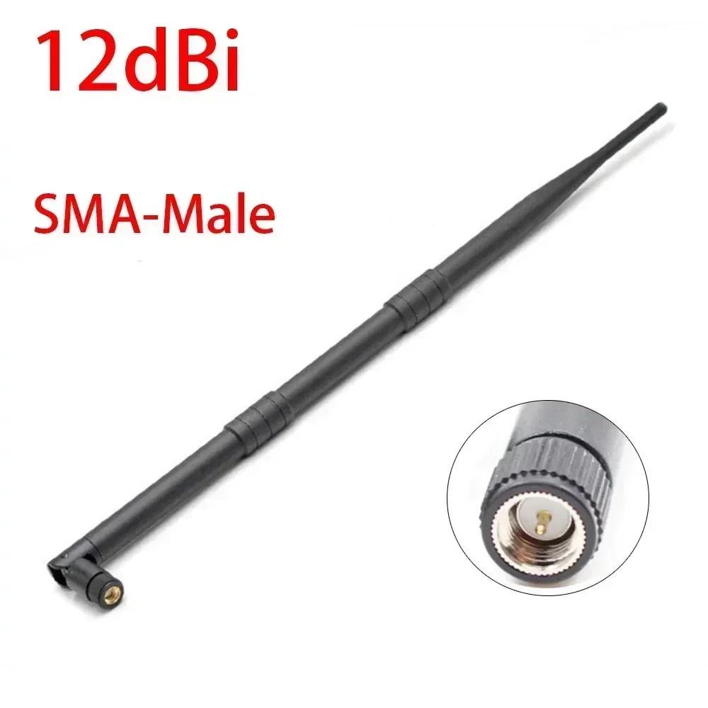 Antena aérea masculina SMA de 12dBi, antenas de ganancia de polarización Vertical de helioWAN para Bobcat RAK HNT 868mhz 2G 3G para Nebra