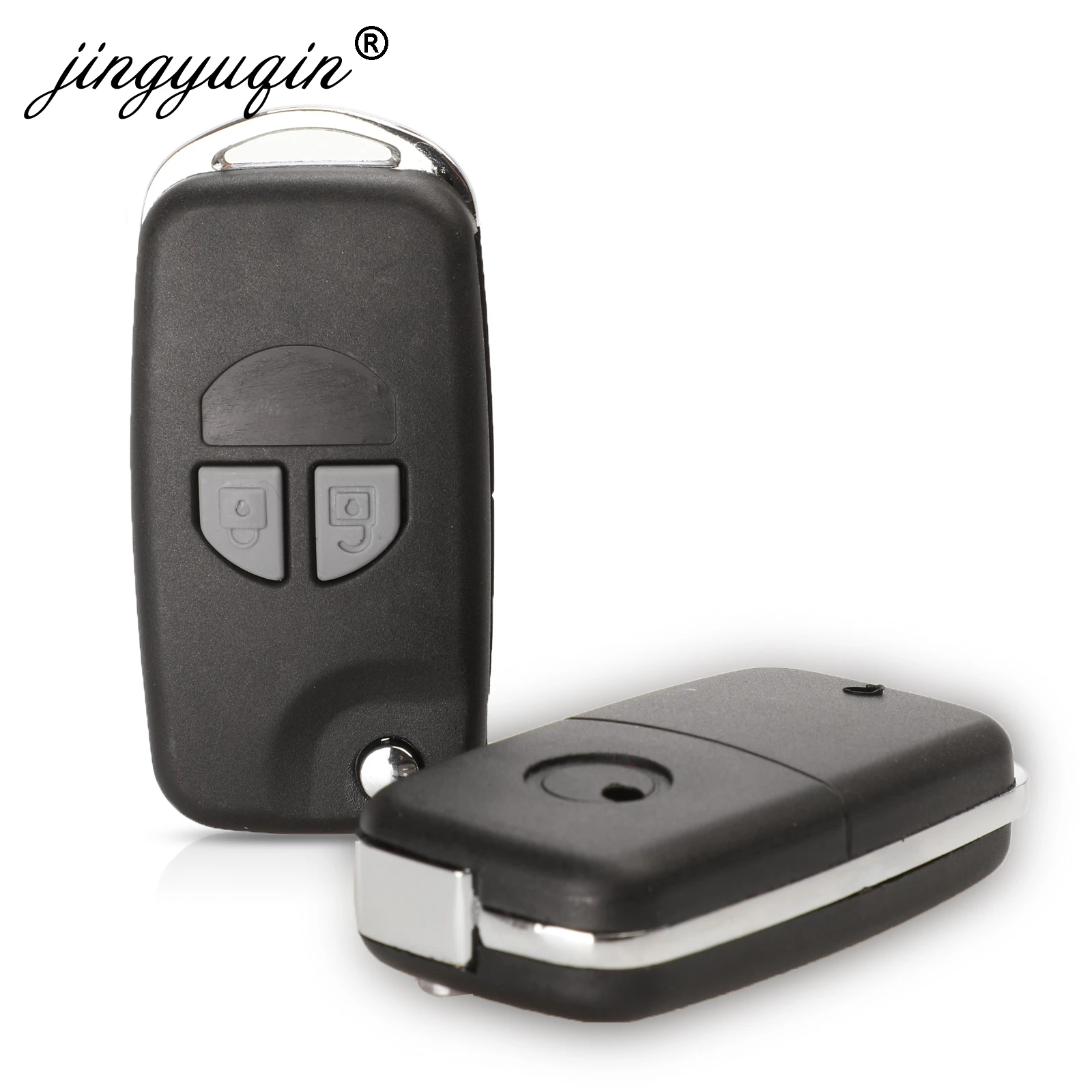 jingyuqin HU87 SZ11 Blade Modified Flip Remote Car Key Case Shell For SUZUKI SX4 Swift 2 Button + Button Pad