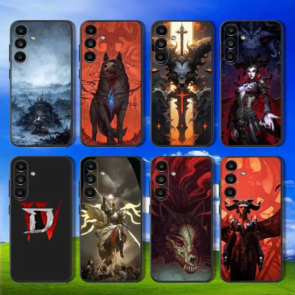 

Phone Case For Samsung Galaxy A13,A21s,A22,A31,A32,A52,A53,A71,A80,Game D-Diablo IV Soft Black Shell