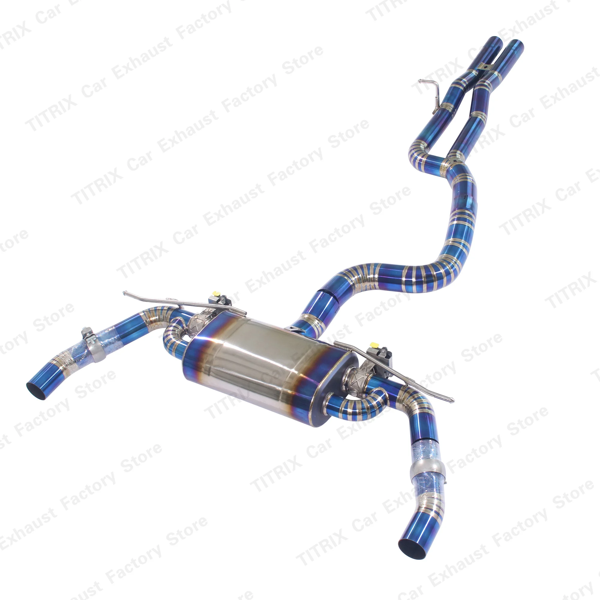 Catback Exhaust System For Audi RS3 2024 Titanium Alloy Mid Pipe + Rear Muffler High Performance Exhaust Cat-back Pipe Kit