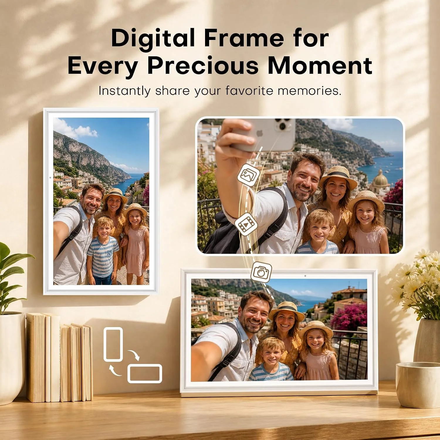 Bingkai Foto Digital WiFi Laya - Digital Photo Frame Wifi ulasan dan harga