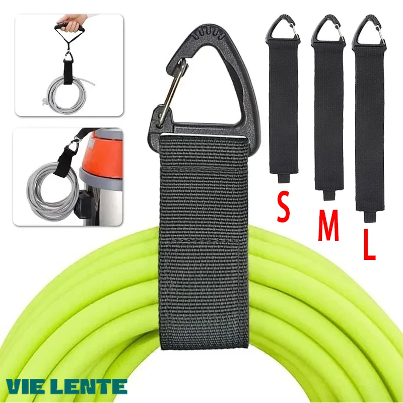 Hanging Carabiner Heavy Strap Nylon Storage Belt Extension Cord Storage Finishing Heavy Strap Wire Manager Cable Ties Organizer