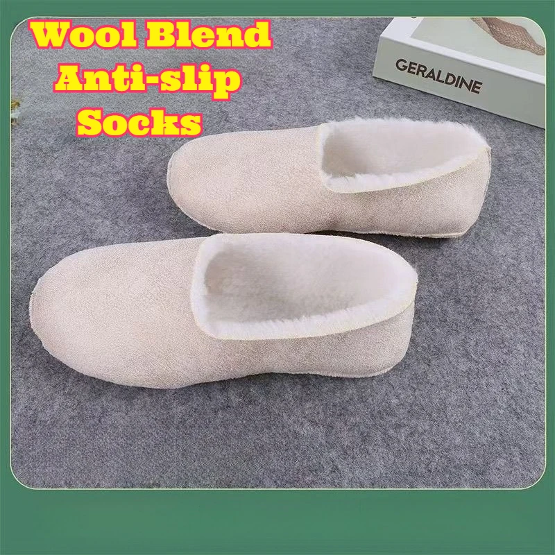 ‌Thermal Wool Sock Liners Shearling Fleece Lined Ultra Warm Boot Socks Men Women Cold Weather Mid Calf Winter Hiking Work Socks