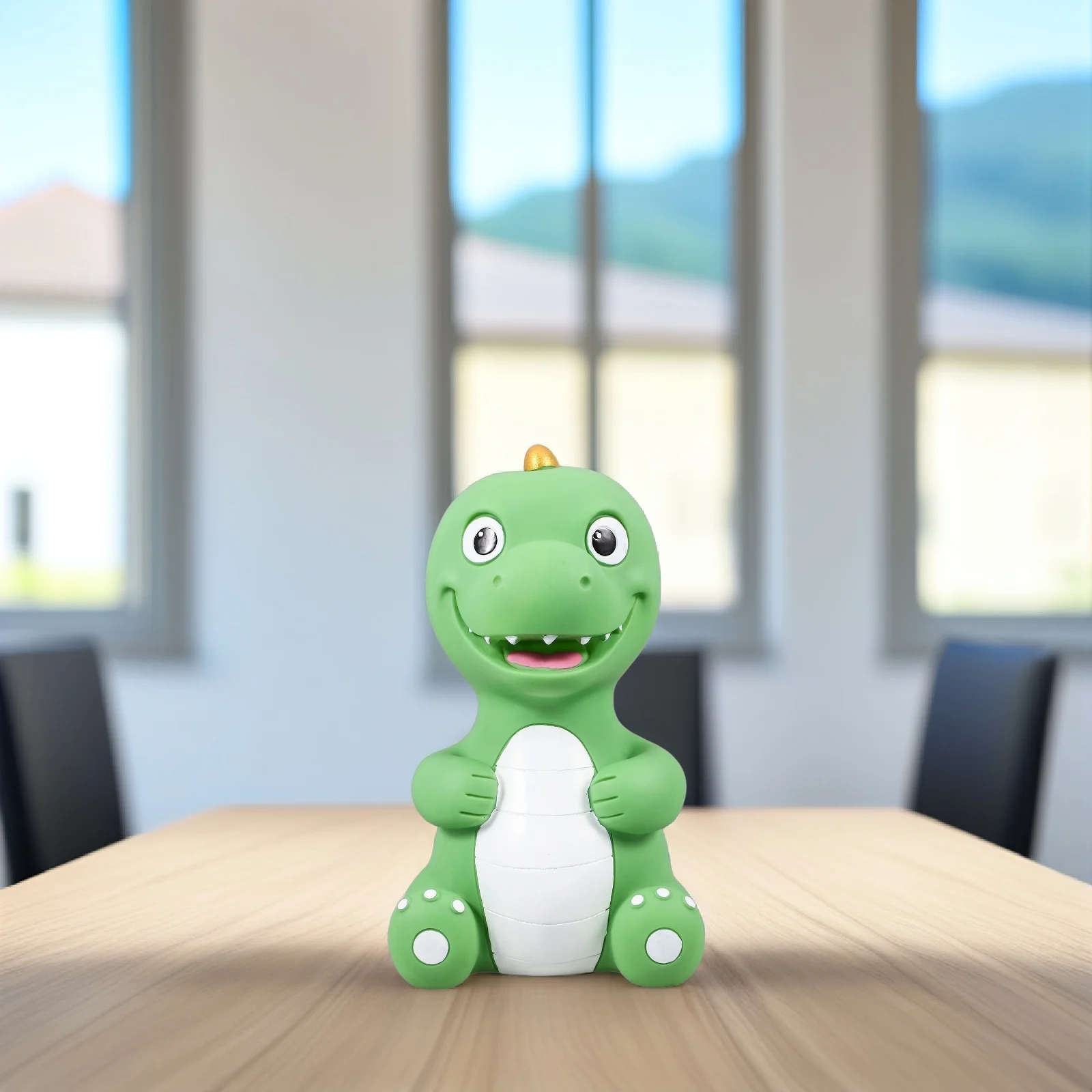 

Dinosaur Savings Bank Vinyl Durable Cartoon Money Box Piggy Bank Coin Holder Adornment Home Office Shelf Decoration