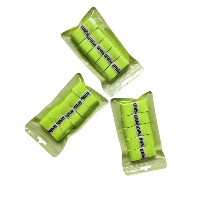 

5 pcs WILSON Packs Tennis Overgrip Tape - Dry Feel, Shock Absorbing & Anti-Slip for Tennis, Badminton, Pickleball Rackets