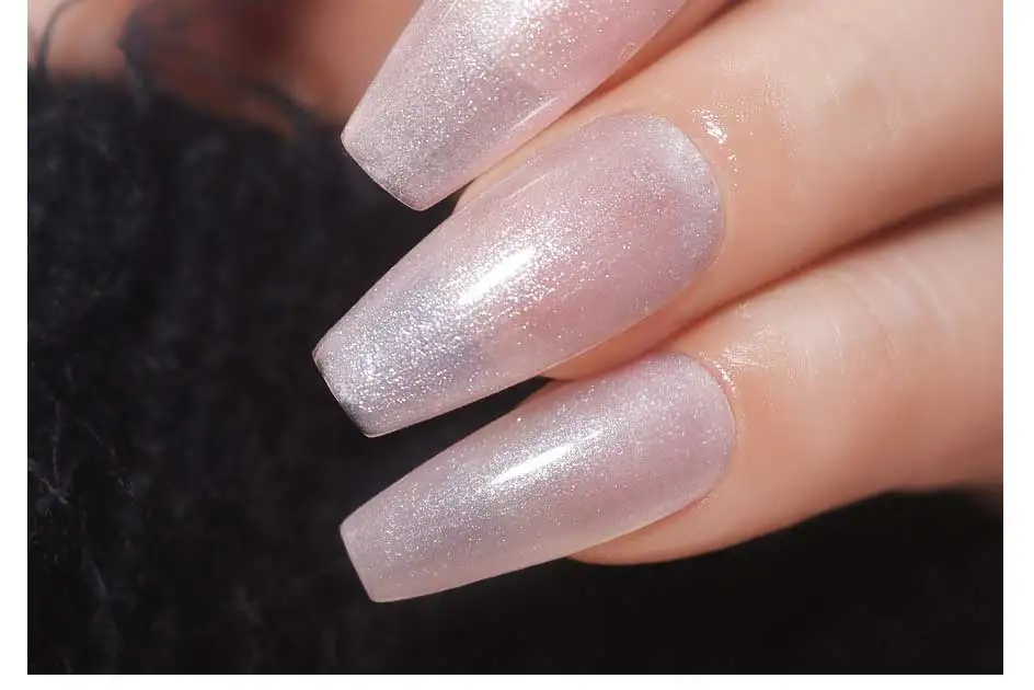 Clou Beaute Irisierender Perleffekt Glitzer-Farbgel Nagellack Auroras UV-Gel Lack Semi-Permanente Maniküre Fadenschale – Detail 6