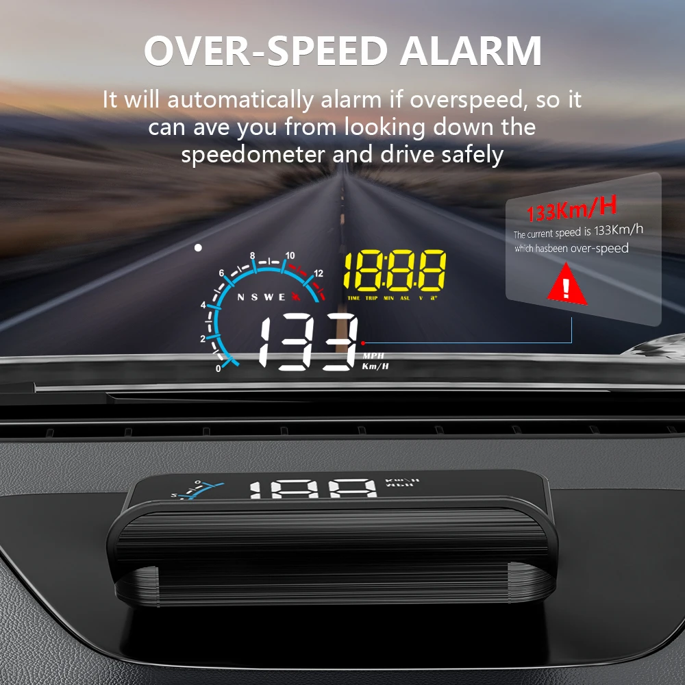 WYING Car OBD2 GPS M12  HUD Head Up Display On-board Computer Auto Projector Gadgets inteligentes Electronics with All Car