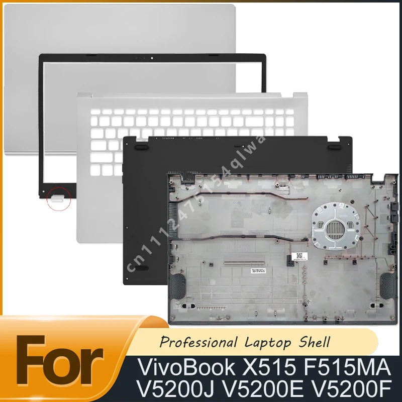NEW For VivoBook X515 F515MA V5200J V5200E V5200F LCD Back Cover LCD Bezel Palmrest Bottom Case Hinges