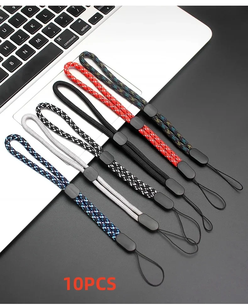 10pcs Adjustable Wrist Strap Hand Lanyard For iPhone Samsung Phone Accessorie micro Camera GoPro USB Flash Drives Keys ID Card