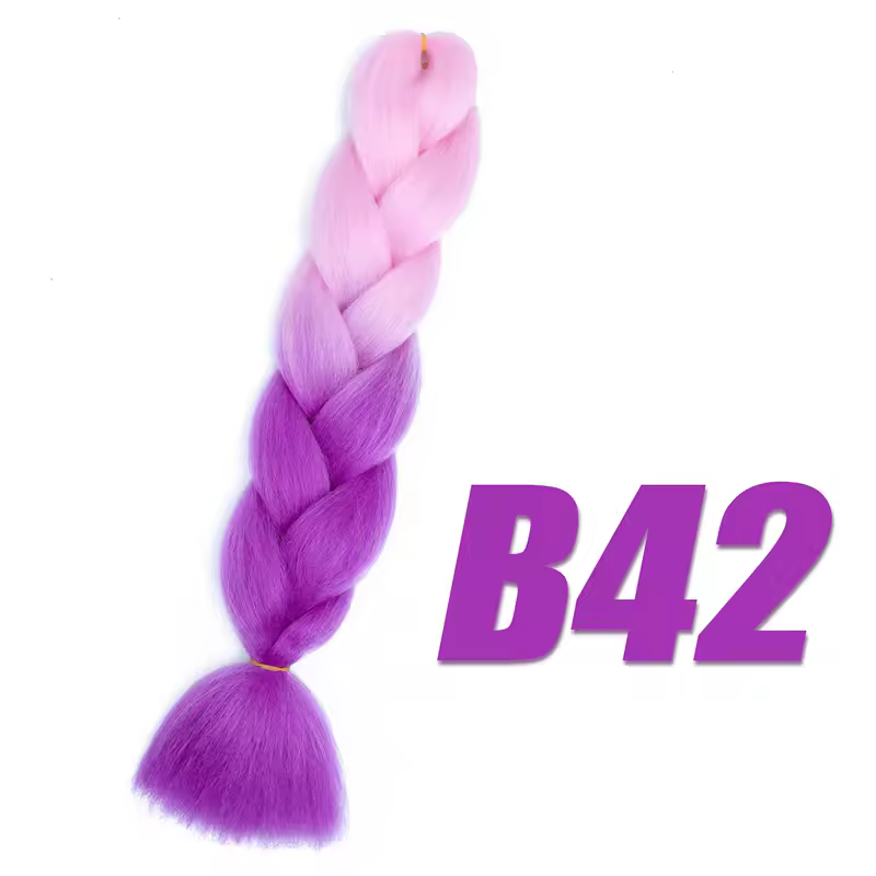 Synthetic Kanekalon Crochet Hair Braiding Hair Pre Stretched Curly Jumbo Braids Extensions Hair Accessories For Girls Braids - Image 44