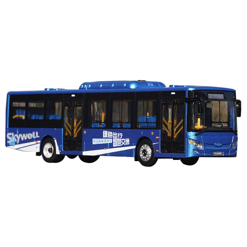 

Original 1:42 Nanjing Jinlong Skywell H12 new energy pure electric Diecast bus model for gift, collection