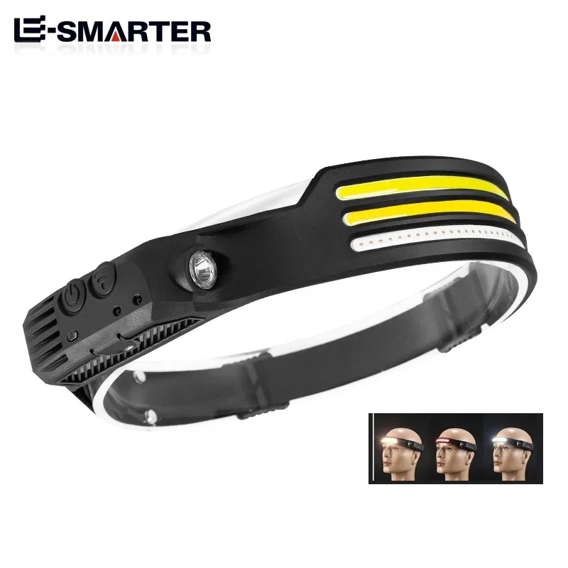 LED Induction Headlamp with Rechargeable Battery