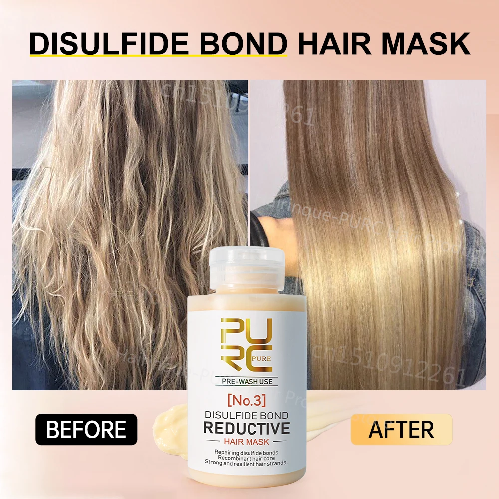 Magical Hair Mask Disulfide Bond Reductive Repairs Damage Frizz Keratin Smooth Soften Treatment Collagen Women's Hair Care PURC