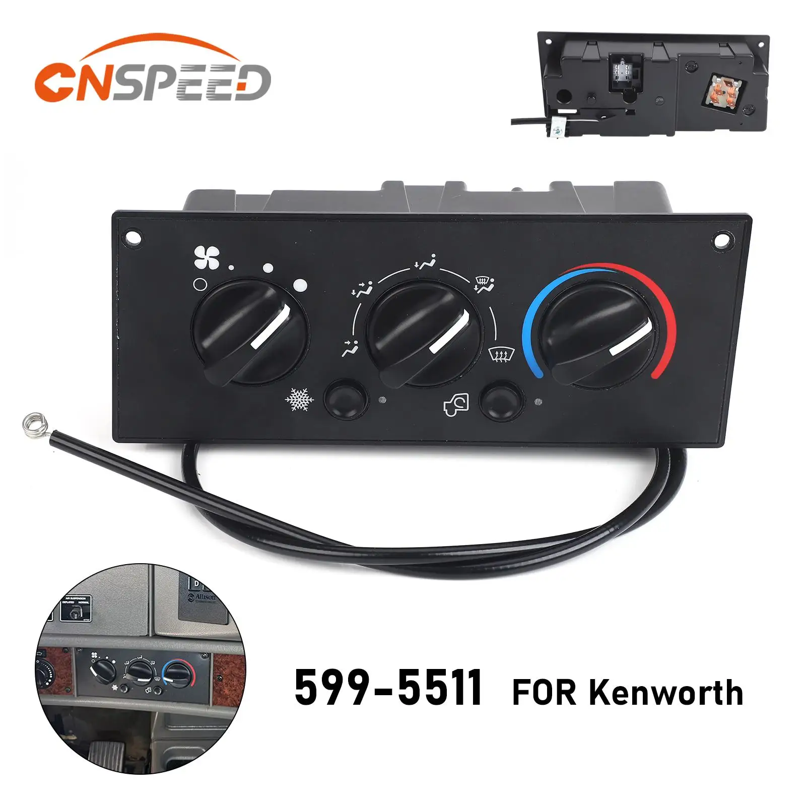 

Модуль управления климат-контролем кондиционера 599-5511 для Kenworth T300 C500 W900 T600A T800 2002-2006 гг., электрическое оборудование, управление отопителем