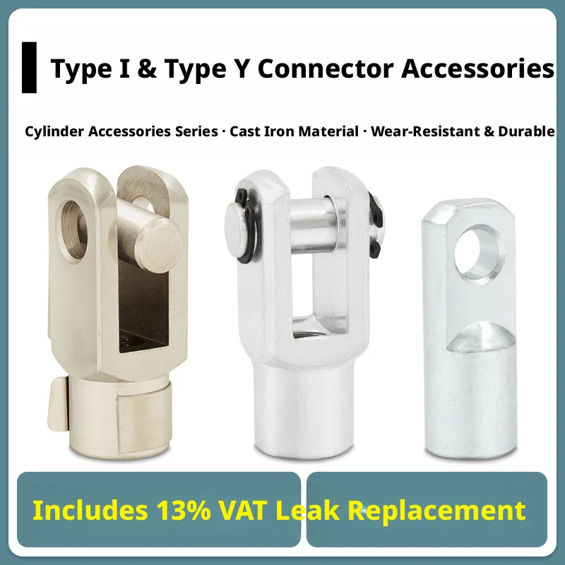 Cast Iron Rod End Fitting – ISO 15552, M3–M42, I/Y/Y-Clip Types, Zinc Plated, Corrosion Resistant