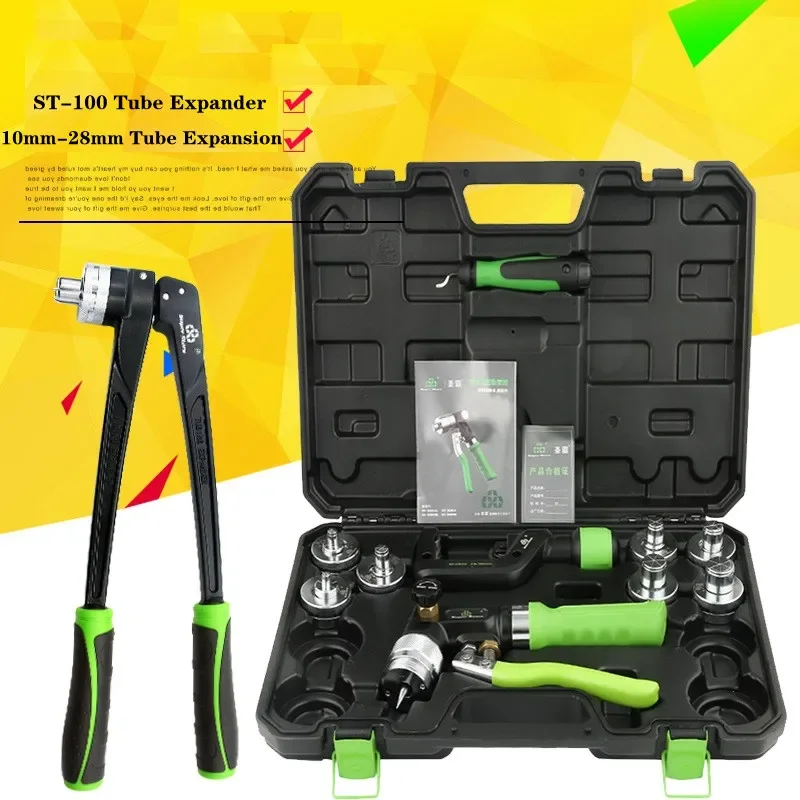 ST-100/300A Hydraulic Pipe Expander, U-Mouth Copper Pipe Flaring Tool, Manual Lever Refrigeration Maintenance Tool
