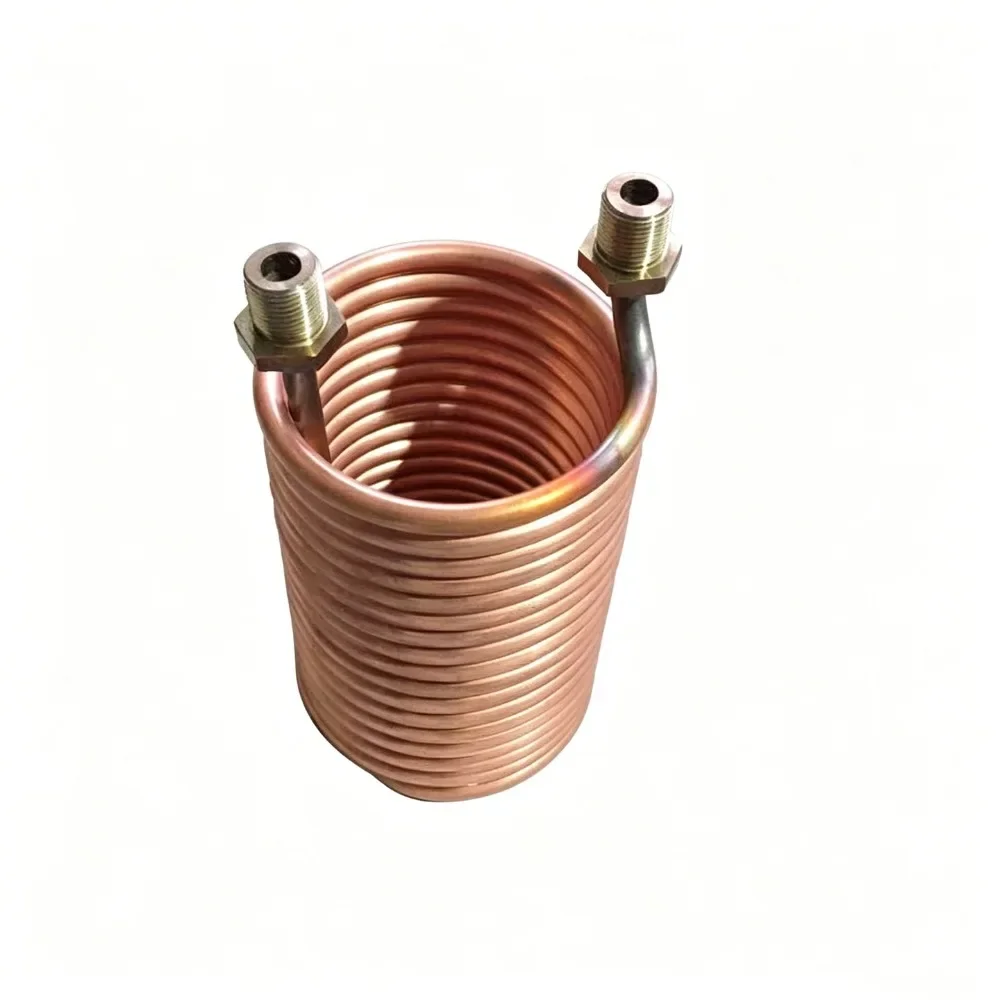 Custom Fabricated Red Copper Spiral Coil Non‑Standard Tubing for Circulating Cooling Condenser Heat Exchanger