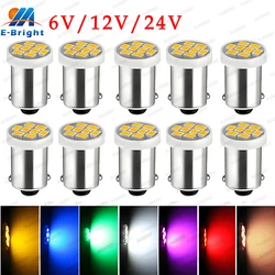 10PCS T4W LED Bulbs #44 #47 BA9S 6.3V 6V 12V 24V Led Light Bulbs T11 1893 Pinball Machine Led Bulbs License Plate Reading Light