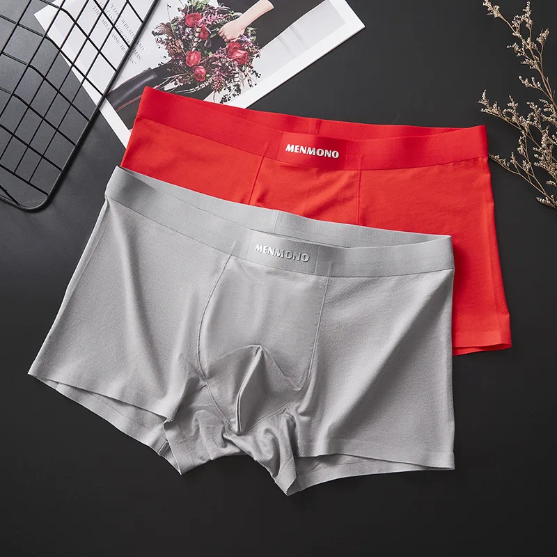 

High Quality Men Cotton Modal Panties Underwear Mid-rise Soft Boxer Shorts Cueca Calzoncillos Hombre Sexy Breathable Underpants
