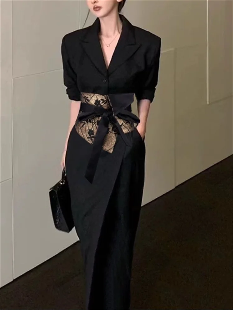 اكسسوارات خمر السيدات حزام الخصر ختم العرقية نمط القوس حزام الخصر الراقية الإحساس قميص أبلى مثلث وشاح #4