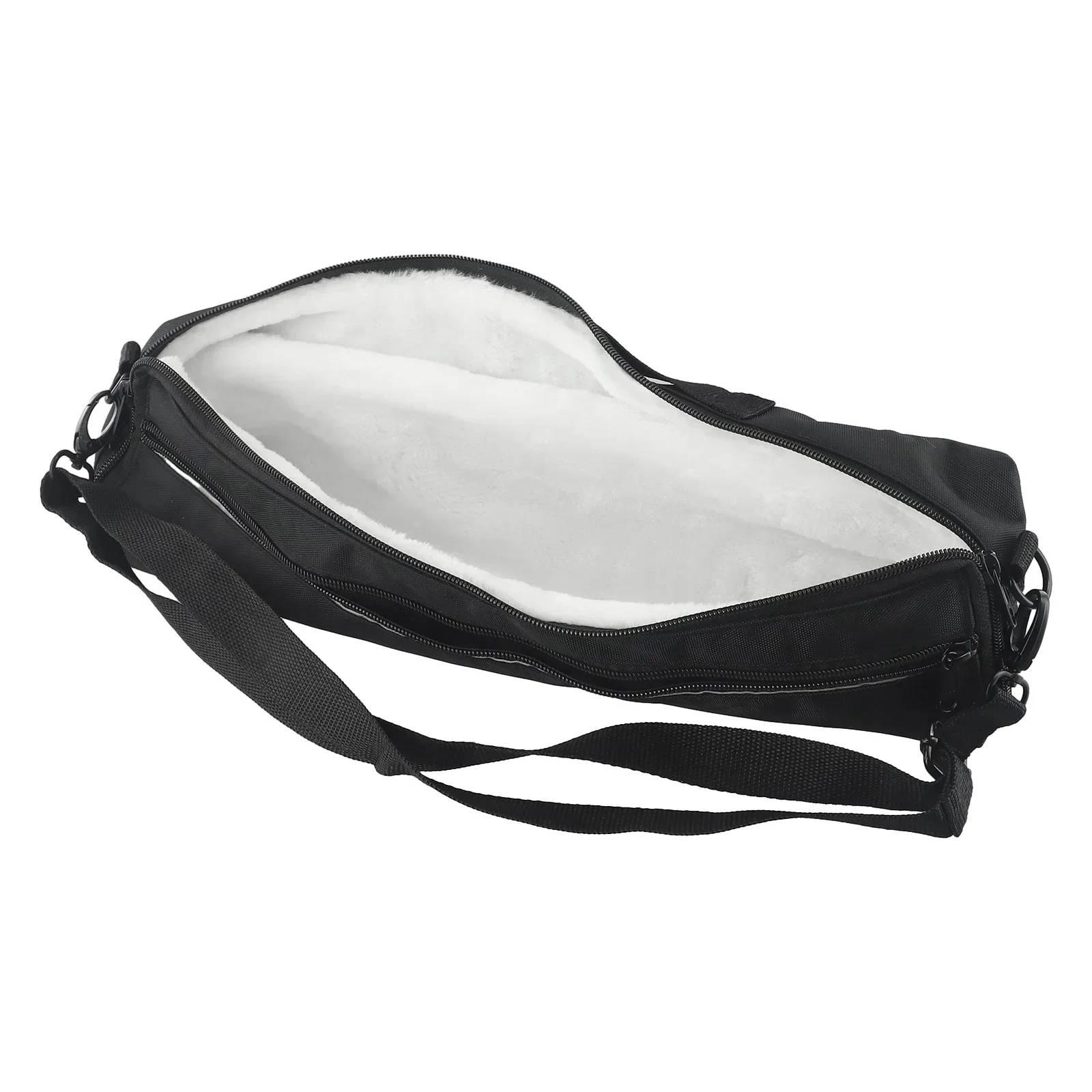 Protective Flute Case With Soft Lining Padded For 16 17 Holes Flute Adjustable Shoulder Strap Metal Hook Reflective Strip