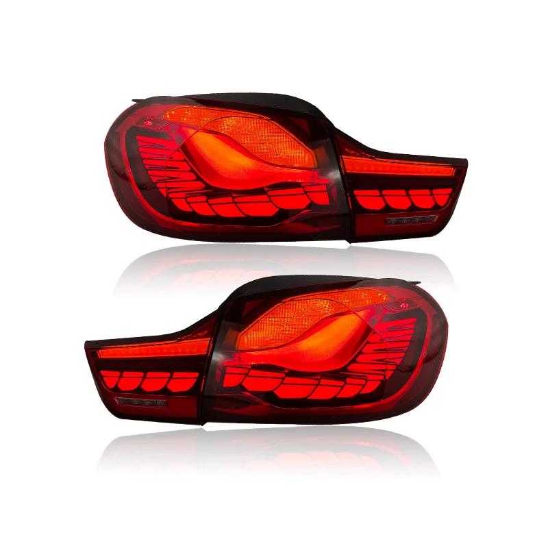 Upgrade to Double Dragon Scale Style LED Rear Lamp  light Assembly for BMW 4 series f32 F33 F36 M4 F82 tail  