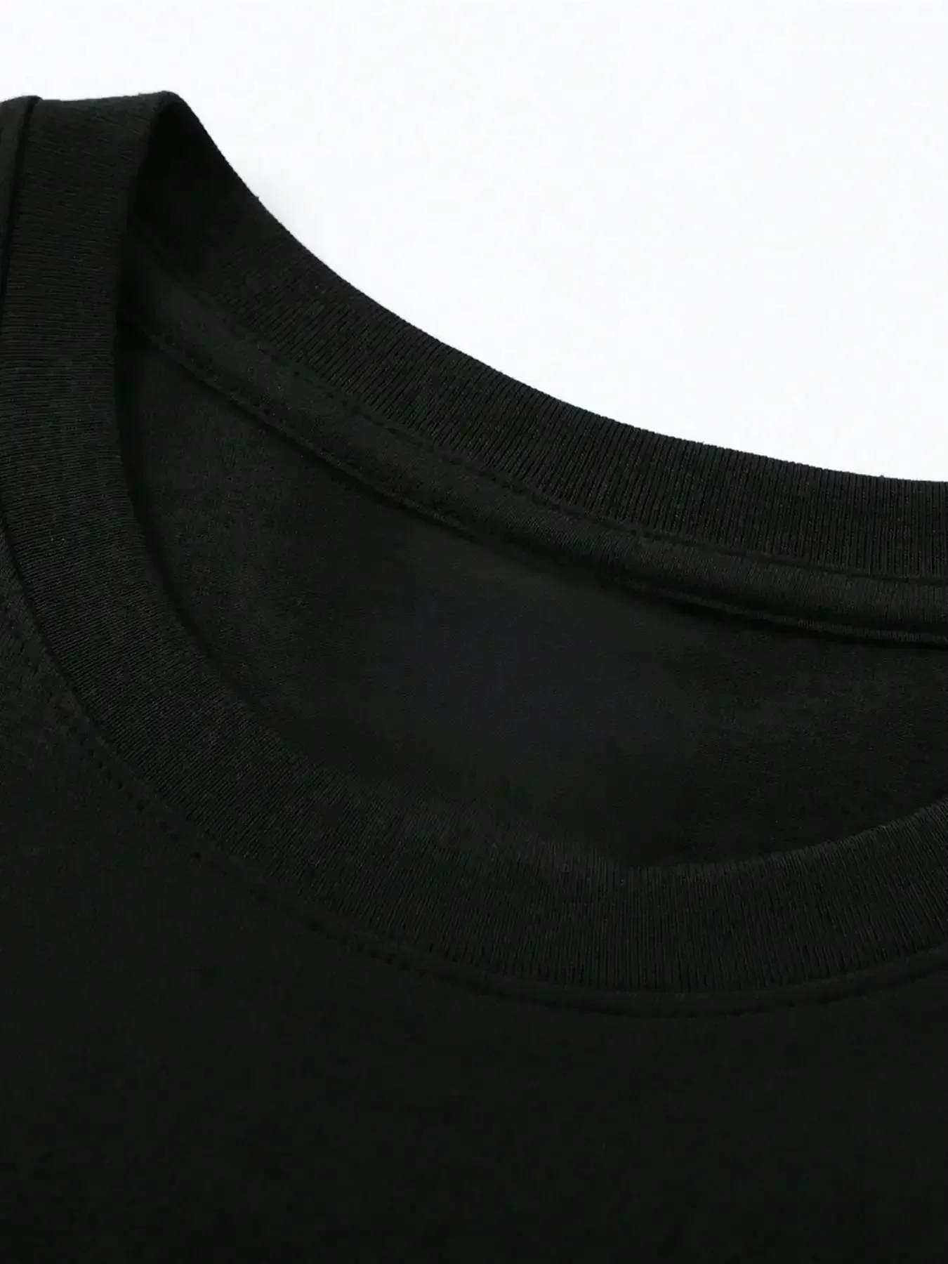 アニメ柄フロントプリント、レトロウォッシュドコットンメンズTシャツ、半袖トップストリートウェア