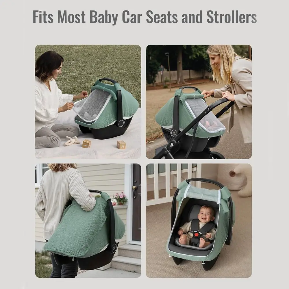 

Новый дышащий чехол на автомобильное сиденье, универсальный удобный чехол для кормления, чехол для детского автокресла для грудного вскармливания