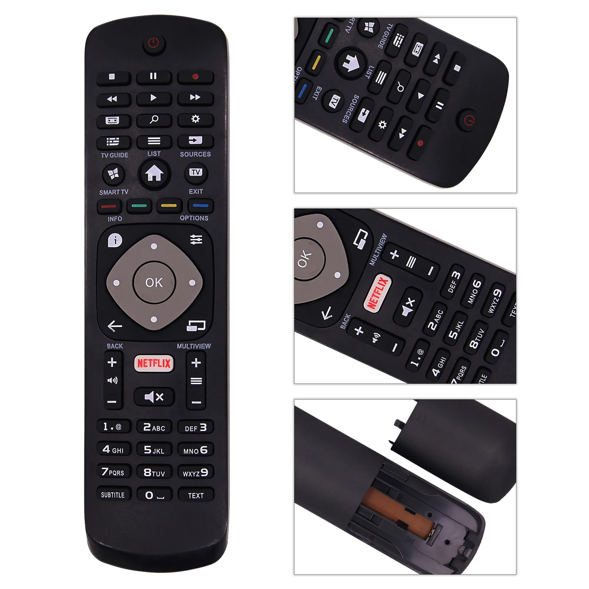 Genuine 996596003606 Remote Control for Philips 4K UHD HDR TV 32PFS5362 32PFS5803 43PUH6101 43PUS6162 43PUS6262 9.96597E+11 3986