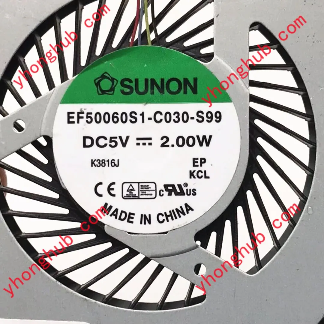 Ventilateur de refroidissement EF50060S1-C030-S99 serveur CC 5V 2.00W 4 fils