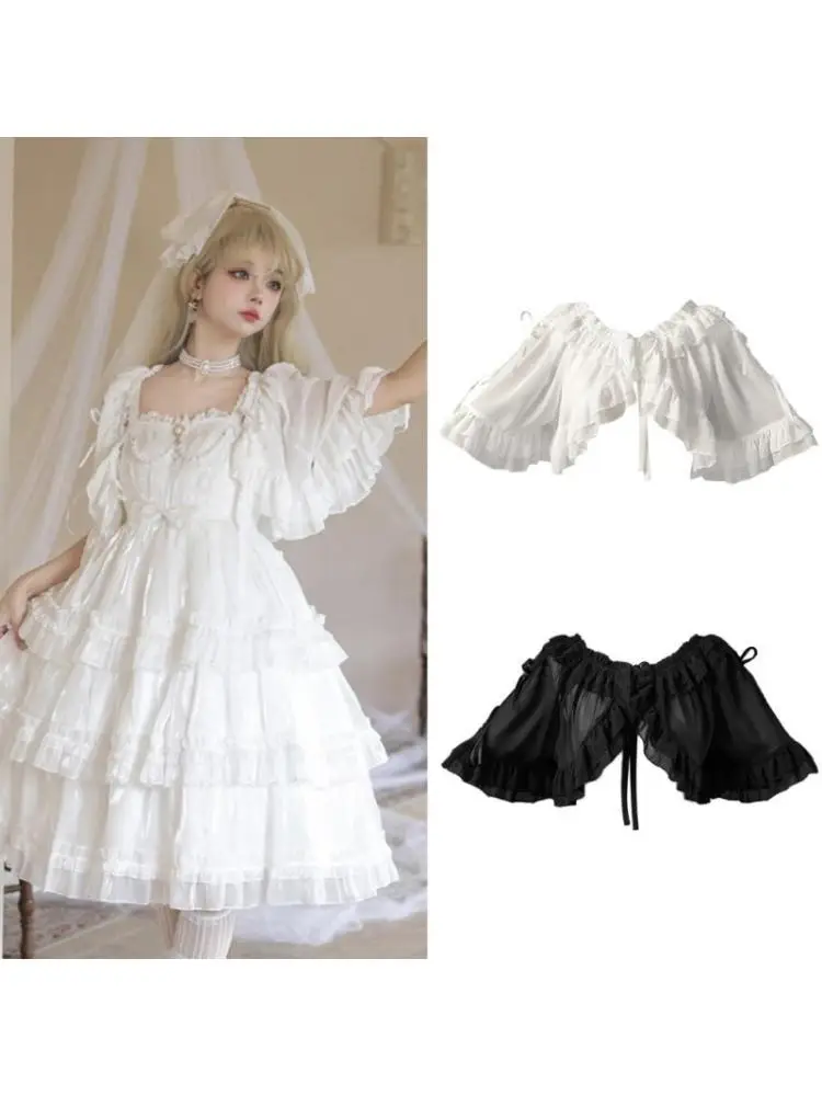 

652F мягкая и дышащая шаль в стиле Лолита, модная свадебная шаль, винтажная накидка для повседневного использования и встреч