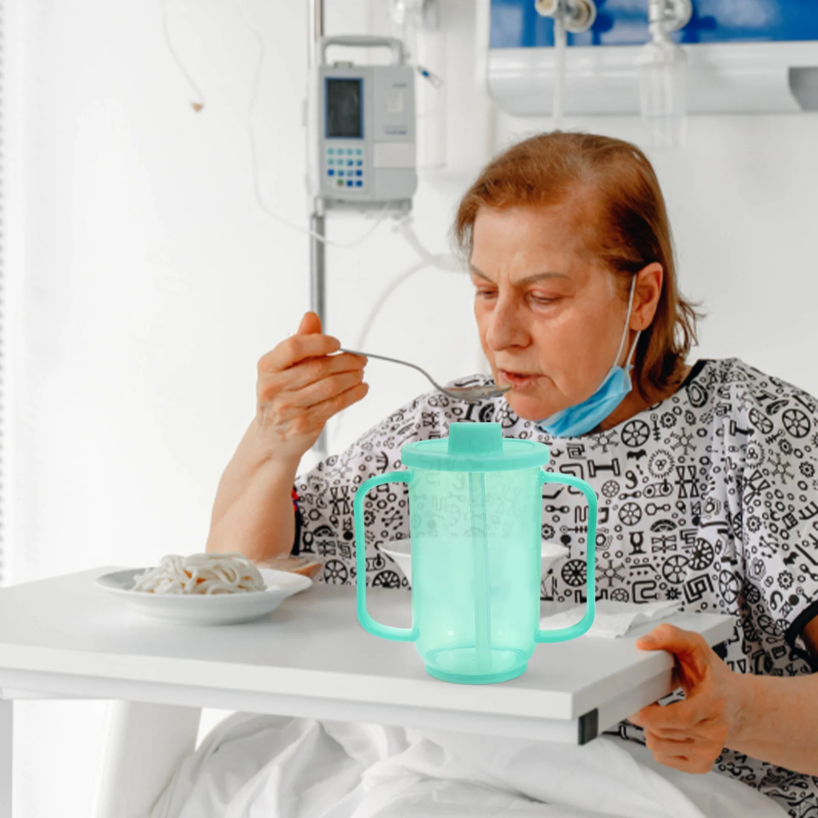 

Elderly Care Feeding Dysphagia Spill Proof Cups Drinking Cup Inclined Mouth Choking Prevent Patient Water Cup Maternity Nursing
