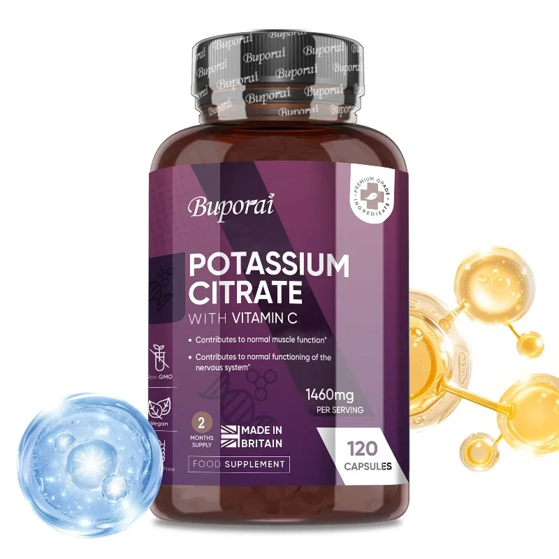 Potassium Citrate Supplements 1460mg - Improves Sleep Quality, Promotes Electrolyte Balance, Maintain Normal Muscle Function