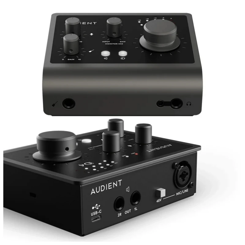 Interfaz de Audio Profesional Audient de Segunda Generación para Arreglos Musicales/Grabación, Tarjeta de Sonido Externa Id4 Mkii
