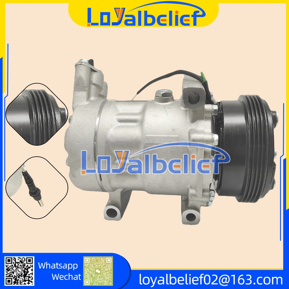 

SD6V12 AC Compressor For Renault B Clio 1.2 16V 8200840770 8200840899 8200037058 1427 8200618853 7711134670 8FK351316021