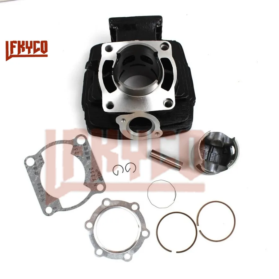 Motorcycle 66mm Engine Cylinder 175CC Piston Top End Gasket Ring Kit Motor for Yamaha DT 175 DT175 Motoblock ATV Equipment Parts