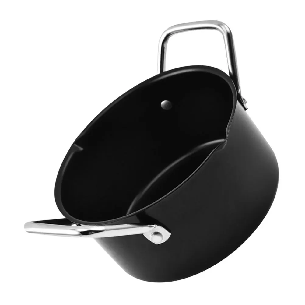 

1Pcs Outdoor Bbq Pot Carbon Steel Thickened Non-Stick Stew Pot Heat Transfer Portable Household Cookware Outdoor Soup Pots