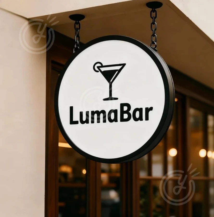 مخصص مصباح ليد تسجيل النيون شعار الاكريليك رسائل التصميم الشخصي لافتات علامات الأعمال المنزل جدار معدني صندوق مشرق الإعلان