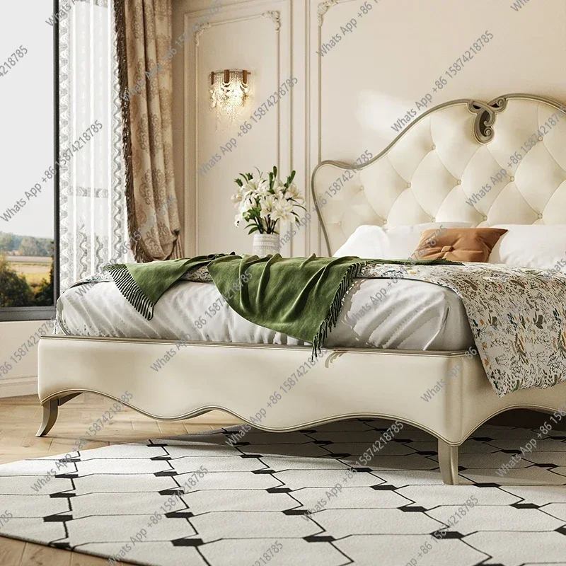 X American Estetica Letto Camera da letto Confortevole moderno Letto di lusso leggero di alta qualità Minimalista Letto Matrimoniale Mobili per la casa