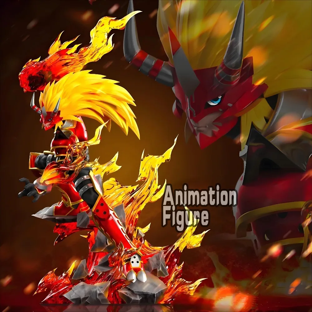 

26 см/10,24 дюйма, аниме Digimon Adventure, фигурка Agnimon, экшн-фигурки, коллекция из ПВХ, модель игрушки для детей, подарки