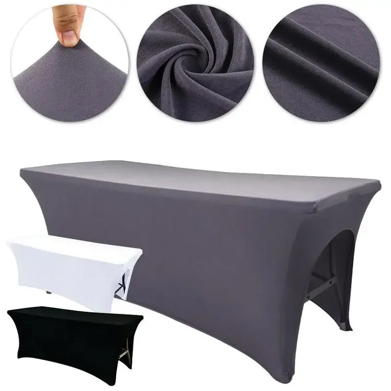 Beauty Salon Elastic Fitted Stretch Table Cover Eyelash Extension Bed Cover Spandex Rectangular Table Cocktail Tablecloth